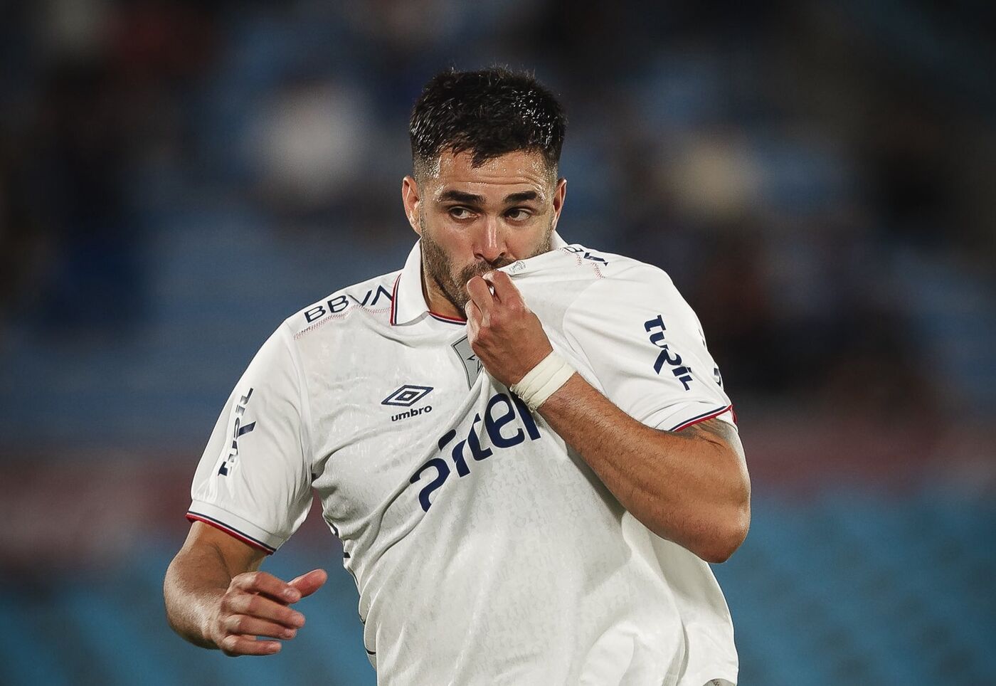 Jorge Bava durante un partido de Nacional